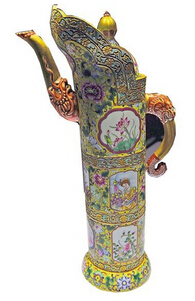 清代康熙青花梅瓶拍賣價格是多少? -常州盤古文化藝術品
